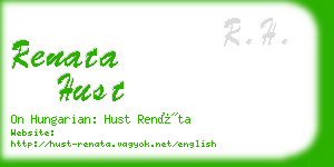 renata hust business card